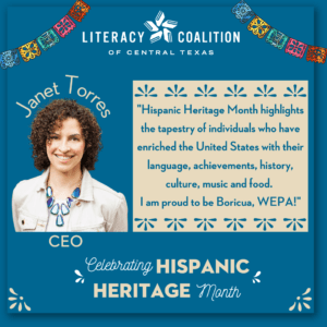 Hispanic Heritage Month - Janet's Story : The Literacy Coalition of 