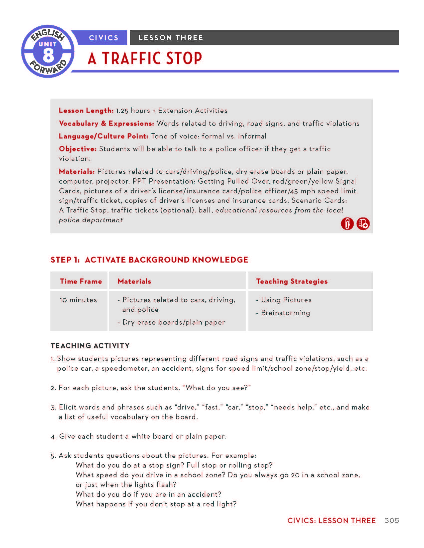 First page lesson 8.3