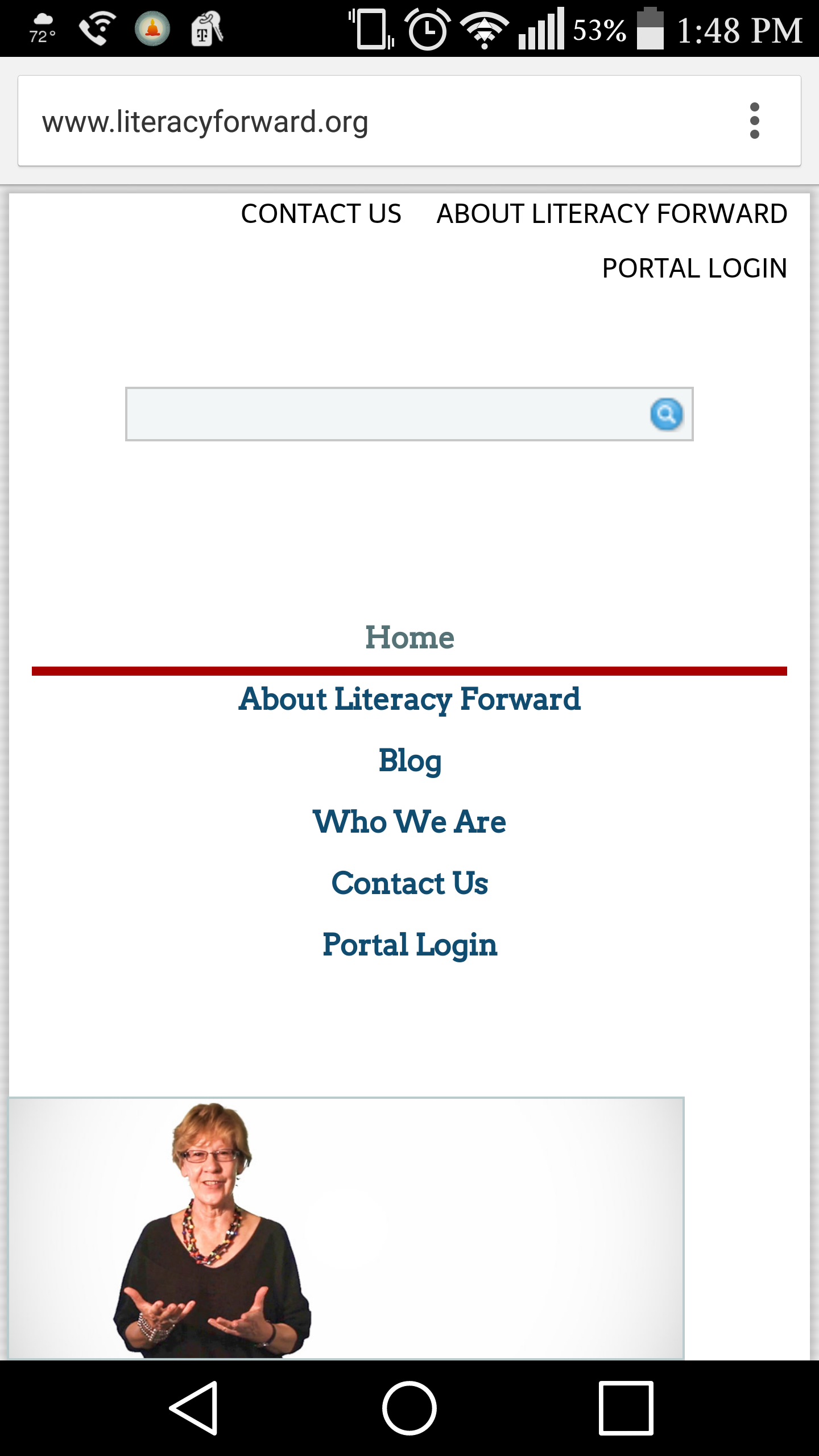 Literacy Forward Smartphone screenshot